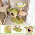 Miniatyrbillede 2 af 4: COSTWAY Cat Tree 110CM Cat Play Tower - Condo, hængende pomponer, aftagelig pude, kradsestolpe, pæretræsøjler