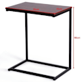 Miniatyrbillede 4 af 4: COSTWAY U-formet stue kaffesofa endebord - industriel stil MDF træ og metal 55x35x65CM
