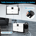 Miniatyrbillede 5 af 6: Professionel Affugter COSTWAY-73,5 L/Dag-3 Tilstande-24 Timers Timer-Forsinket Start-Op Til 100 m²-Automatisk Afrimning-Hvid