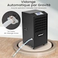 Miniatyrbild 6 av 6: Professionell Avfuktare COSTWAY-118 L-Timer 24 H-Maximal täckning 790 m²-Automatiskt avfrostning-Auto-dränering-Kontrollpanel-Svart
