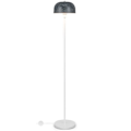 Miniatyrbillede 1 af 4: COSTWAY moderne gulvlampe H 146 cm med tekstureret kunststensskærm, fodkontakt vægtet base, E27 base