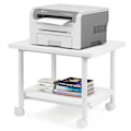 Miniatyrbillede 1 af 4: COSTWAY Printer Support med 2 Niveauer, Multi-funktionel Opbevaringshylde til Hjemmet og Kontoret, Hvid