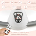 Miniatyrbillede 3 af 4: COSTWAY Electric Baby Bouncer-5 Gyngetilstande-3 Intelligent Timer-12 Melodier-Game Bue-Aftagelig pude-6 måneder-Grå Grå