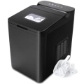Miniatyrbillede 1 af 4: COSTWAY Ismaskine 9 isterninger 15 kg/dag 6 minutters cyklus Automatisk rengøring Touch Control Glaslåg 1,5 L Sort