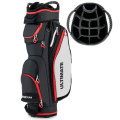 Miniatyrbillede 1 af 4: COSTWAY Golfbære med 14 Adskilte Rum 8 Lommer Regnslag Skulderrem Isoleret Letvægts Nylon Sort