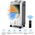 Miniatyrbillede 1 af 6: 5 i 1 Mobil Airconditioner 2000W COSTWAY - Kold/Varm - Luftkøler med Fjernbetjening - 8 Timer Timer - 3 Hastigheder - 70° Oscillation