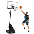 Miniatyrbillede 1 af 6: COSTWAY Fritstående Basketball Bøjle - Justerbar højde 150-305 CM - Ubrydelig bagplade - Rebound Plate - Stativ med hjul