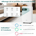 Miniatyrbillede 3 af 4: COSTWAY Affugter 15 L/Dag 156W 2L Tank Sleep Mode, 24 H Timer, LED Display Touch Control, Kontinuerlig Evakuering
