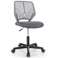 Miniatyrbillede 1 af 4: COSTWAY Ergonomisk mesh kontorstol, justerbar sædehøjde 41-53 cm, til børn, teenagere, voksne, grå Grå