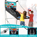 Miniatyrbillede 5 af 6: COSTWAY Samling Basketball Arcade Sammenklappelig med 2 Kurve, 4 Bolde og Pumpe, Scoring System, 8 Tilstande, 1 til 4 Spillere, Grøn