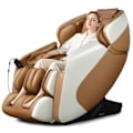 Miniatyrbillede 1 af 6: COSTWAY Massagerest Relax Systeｍ Varme & Indbygget Luft & Stemmekontrol & Bluetooth 155-175x76x84-113CM 150kg Lys Brun Ljusbrun