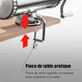 Miniatyrbild 4 av 4: COSTWAY 3L Korvstoppare Köttfärskorvmaskin 3 x rör (Ø 15/19/22 mm) Rostfritt stål