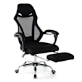 Miniatyrbillede 1 af 4: COSTWAY Ergonomisk mesh-kontorstol med fodstøtte, justerbart ryglæn, nakkestøtte, armlæn Højsæde 44,5-51,5 cm
