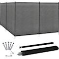 Miniatyrbillede 1 af 6: COSTWAY Foldbar poolbarriere, 360 x 125 CM, poolhegnspærre i blødt nettekstilstof med linealstolper Svart