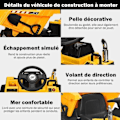 Pikkukuva 2 / 4: COSTWAY sähköauton kippiauto 12 V:n akulla lapsille Max nopeus: 5 km/h, kaukosäädin, valo- ja äänitoiminnot