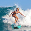 Miniatyrbillede 1 af 4: COSTWAY Bodyboard, Surfbræt 41 Tommer i XPE og HDPE med 90CM Snor til Begyndere, Amatører med Kokosnødtegning kokosnötsträd ritning