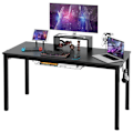 Miniatyrbillede 1 af 4: COSTWAY Gaming Skrivebord / Gamer Bord 140 x 60 x 74 cm (L x B x H) - Skærmhylde, Tabletholder, Høretelefonkrog