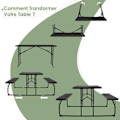 Miniatyrbillede 3 af 4: COSTWAY campingbord med 2 foldbare bænke - 4 til 6 personer - til Picnic-Camping Sort