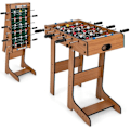 Miniatyrbillede 1 af 4: COSTWAY Sammenklappeligt bordfodboldbord 69 x 36 x 71 cm - 18 spillere, 2 resultattavler, 2 bolde spillebord til voksne og børn