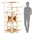Miniatyrbillede 4 af 6: XXL trækattetræ - COSTWAY - Vesper Design - Multi-level - Aftagelige puder - Belastning 20 kg