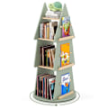 Miniatyrbillede 1 af 6: Børnevenlig Træ Rotationsbibliotek - COSTWAY - 4 niveauer i form af et træ, roterende reol med 4 niveauer 48 x 102 cm