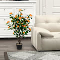 Miniatyrbillede 2 af 4: COSTWAY Kunstig Blomster Camellia 37 hoveder, UV-resistent, 100 cm med grydebryllupsindretning til bryllup