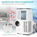 Pikkukuva 6 / 6: 6 in 1 Hiljainen Kannettava Ilmastointilaite 14000 BTU R290 COSTWAY - Lämmitys/Jäähdytys - APP-ohjaus/LED-näyttö/Kaukosäädin