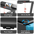 Miniatyrbillede 3 af 6: COSTWAY Foldbart Løbebånd APP Kontrol 0,96-12 km/t Bluetooth 12 programmer LED Display og Marine Device Support