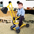 Miniatyrbild 2 av 4: COSTWAY Barngrävlastare för sandlåda, med 4 hjul, 360° rotation, för Sand Earth Snow, 56 x 35 x 81 cm, 50 kg, 3 år+