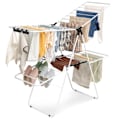 Miniatyrbillede 1 af 6: Foldable Tumble Dryer COSTWAY - 33 Bars, 26 Sock Clips - 2-Level Drying Rack Large Drying Surface in Steel