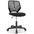 Miniatyrbillede 1 af 4: COSTWAY Ergonomisk mesh kontorstol, justerbar sædehøjde 41-53 cm, til barn, teenager, voksen, sort Svart