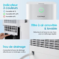 Miniatyrbillede 3 af 4: COSTWAY Affugter 14L/Dag 4 i 1 2L Vandtank 24H Timer 2 Hastigheder Automatisk afrimning Rum op til 15 m²
