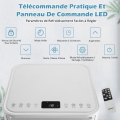 Miniatyrbillede 2 af 4: COSTWAY klimaanlæg 7000BTU 2.1kW R290 Klasse A 4 i 1 dvaletilstand 15? Køler Affugter Ventilator 2 hastigheder Hvid
