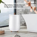 Miniatyrbillede 4 af 6: COSTWAY Håndklædevarmer Spand 23 L Timer 20-90 Min 3 Niveauer 60℃-80℃ Automatisk Slukning Støtte til Duftplade