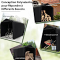Miniatyrbild 2 av 4: COSTWAY Utomhusförvaringsbod 160 x 218 x 164 cm - Galvaniserat stål - Roll Up Ytterdörr - PE-överdrag - Tält Garage Motorcyklar