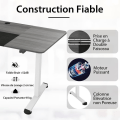 Miniatyrbillede 3 af 4: COSTWAY elektrisk sidde-stå skrivebord, 140 x 70 x 72-116 cm, Højdejusterbart bord, Enkeltmotor, Mørkegrå Mörkgrå