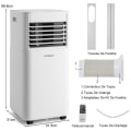 Miniatyrbild 4 av 4: COSTWAY Luftkonditionering 7000BTU 2,1kW R290 Klass A 4 i 1 Viloläge 15?Kylare Avfuktare Fläkt 2 Hastigheter Vit