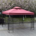 Miniatyrbillede 4 af 4: Baldakin 3mx3m til Havepavillon Erstatning Mod Vind
