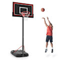 Miniatyrbillede 1 af 6: COSTWAY Fritstående Basketball Bøjle-Justerbar Højde 230-305cm-Uknuselig Backboard-Fyldbar Base-Hjul-Voksne/Børn