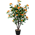 Miniatyrbillede 1 af 4: COSTWAY Kunstig Blomster Camellia 37 hoveder, UV-resistent, 100 cm med grydebryllupsindretning til bryllup
