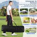 Miniatyrbillede 4 af 4: COSTWAY Foldable Have Telt 3x6M-Solbeskyttelse UPF50+, Vandtæt-Bærepose-3 Højdejusterbar--15-20 Personer-Hvid