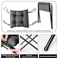 Miniatyrbillede 3 af 4: Relax Lænestol med foldbar fodstøtte - COSTWAY - Grå - Indendørs Udendørs Grå