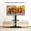 Miniatyrbillede 6 af 6: COSTWAY Mobil TV-stativ til TV'er 32" til 70", Justerbart TV-stativ med ekstra bred base, 600 x 400 mm