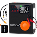 Miniatyrbillede 1 af 4: COSTWAY Bilbatteri Jump Starter 13000 mAh - 150 PSI, med luftkompressor - LED-skærm nødlys Svart och orange