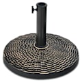 Miniatyrbillede 1 af 4: COSTWAY Rund Parasol Base/Stativ i 12 Kg Resin til Dia. mast 38/48 mm, med justerbar knap, modstandsdygtig over for alle årstider