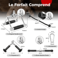 Miniatyrbild 4 av 4: COSTWAY Set med 4 Triceps V Bar, Triceps Rope, V Triceps Press Bar, Double D Handle, Triceps/Biceps Bar