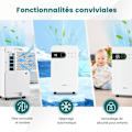 Miniatyrbillede 2 af 4: COSTWAY Affugter 15 L/Dag 156W 2L Tank Sleep Mode, 24 H Timer, LED Display Touch Control, Kontinuerlig Evakuering