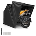 Miniatyrbillede 1 af 4: COSTWAY Motorcykelbeskyttelse-342 x 137 x 193 cm-Oxford Vandsædigt Stof-Metalramme-2 Rulbare Meshvinduer-Cykler