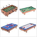 Miniatyrbillede 4 af 4: COSTWAY 4 i 1 bordfodbold: Fodbold, Bordtennis, Hockey, Billard Multi-Game Bord Pladsbesparende 81,5 x 43 x 24 cm