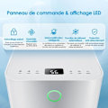 Miniatyrbillede 4 af 4: COSTWAY Affugter 14L/Dag 4 i 1 2L Vandtank 24H Timer 2 Hastigheder Automatisk afrimning Rum op til 15 m²